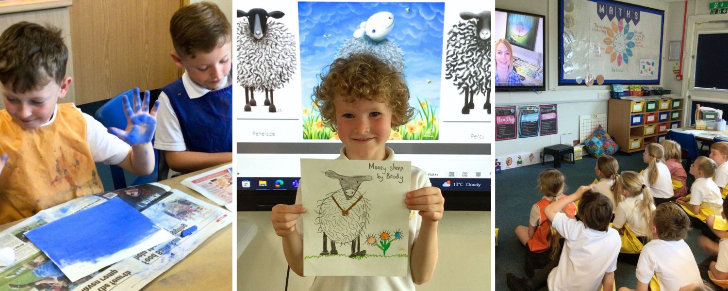 Creative art pieces by students